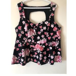 Peplum Floral Torrid Top